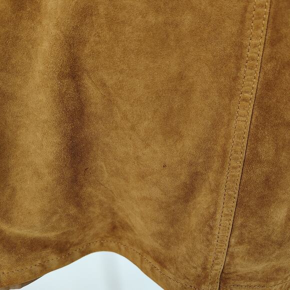 Denim & Supply Ralph Lauren Suede Button Front Skirt Size 30 - Picture 12 of 13